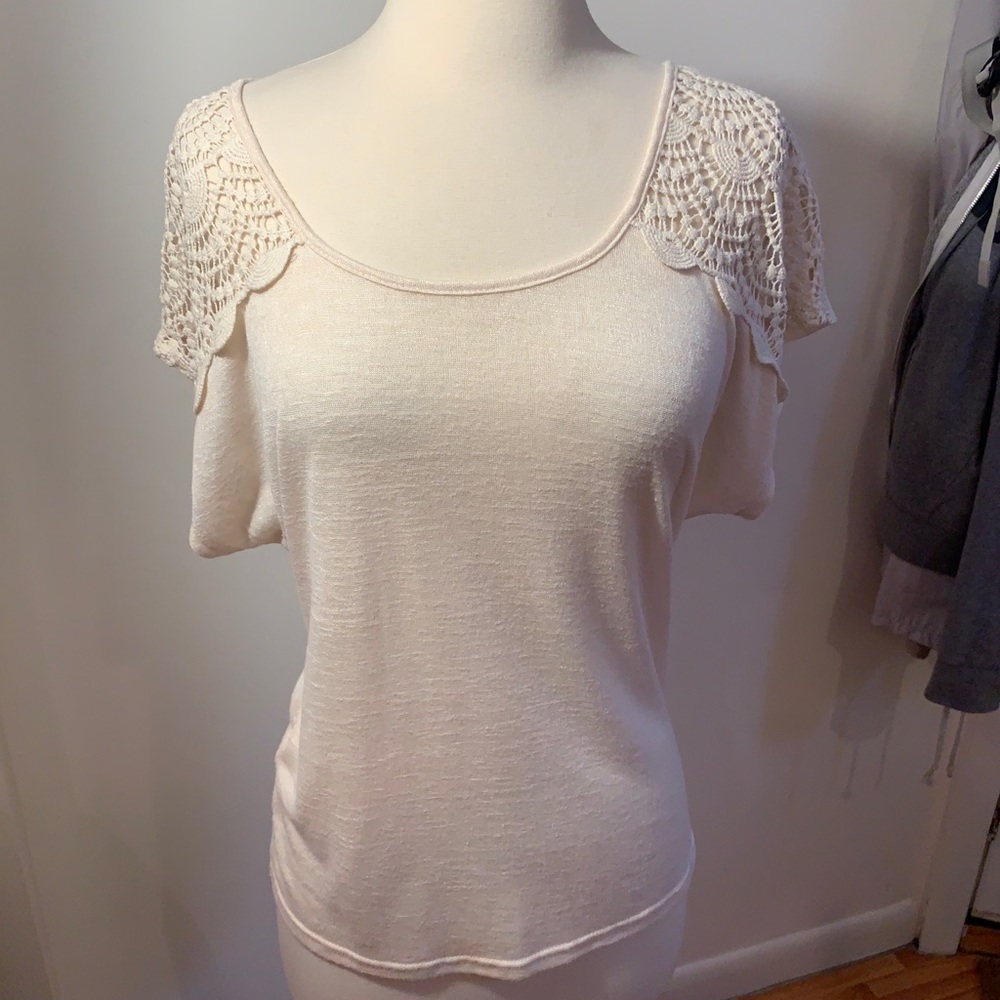 Umgee Off-white Boho Casual Top